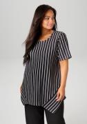 Aniston PLUS Shirt met subtiele streep-look structuur