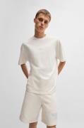 HUGO Blue T-shirt Nalono met logoprint, oversized look met backprint