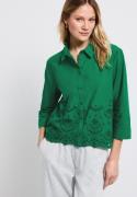 STREET ONE Overhemdblouse met borduursel en knoopsluiting