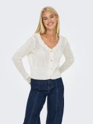 Only Vest ONLROSELIA – Vest met knoopsluiting en geribbelde boorden