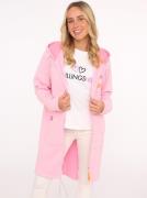 Zwillingsherz Jersey jas Hope Love Luck met lange rits en zijzakken