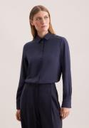 seidensticker Overhemdblouse Lange mouwen kraag uni