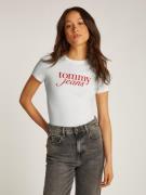 Tommy Jeans Curve Shirt met ronde hals Shirt TJW SLIM ESSENTIAL in gro...