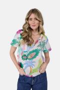 Lieblingsstück Blouse zonder sluiting met tropical-print