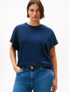 Tommy Hilfiger Curve Shirt met korte mouwen CRV GOLD BUTTON SS TEE