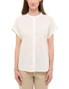 MUSTANG Blouse met korte mouwen met verborgen knoopsluiting