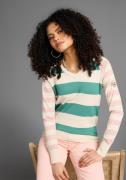 KangaROOS Gebreide trui met blokstrepen in pasteltinten