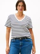 Tommy Hilfiger Curve Shirt met V-hals CRV SLIM CODY V-NK SS