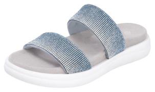 Remonte Slippers , plateau, zomerschoen, slippers met sprankelende str...