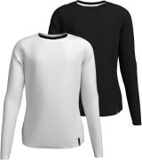 H.I.S Shirt met lange mouwen 2-pack shirts van ribstof (2-delig)