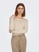 Only Gebreide trui ONLVENICE – Gebreide trui met pareldetail en ronde ...