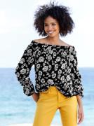 heine Blouse met carmenhals