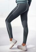 H.I.S Legging met witte contrastpaspel, loungewear
