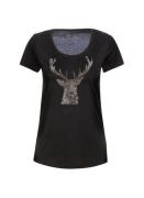 Trigema T-shirt TRIGEMA T-shirt glitteredelhert (1-delig)
