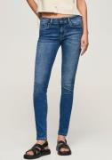 Pepe Jeans Skinny fit jeans SOHO in 5-pocketsstijl met 1-knoop en stre...
