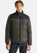 United Colors of Benetton Gewatteerde jas met een contrastkleurige inz...