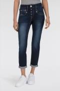 Herrlicher 7/8 jeans Shyra Cropped Reused Denim met diep zittende zakk...