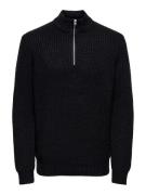 ONLY & SONS Schipperstrui ONSROLF REG HALF ZIP NECK KNIT - OTL