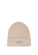 Calvin Klein Gebreide muts PATCH CHUNKY RIB COTTON BEANIE
