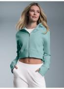 Trigema Sweatvest TRIGEMA cropped hoodie (1-delig)