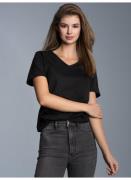 Trigema T-shirt TRIGEMA V-hals (1-delig)