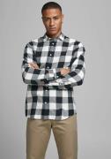 Jack & Jones Geruit overhemd JJ JJEGINGHAM TWILL SHIRT L/