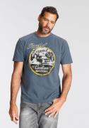Man's World T-shirt Korte mouwen, gemêleerd, ronde hals, van single je...