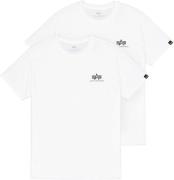 Alpha Industries Shirt met ronde hals Basic T Small Logo 2 Pack (set, ...