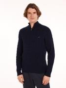 Tommy Hilfiger Gebreide trui CLASSIC COTTON CABLE ZIP MOCK