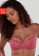 Lascana Bh met steuncups met beugel van bloemige jacquardkant, sexy li...