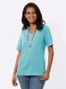 Casual Looks Shirt met V-hals Shirt met korte mouwen (1-delig)