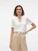 Vero Moda Kanten shirt VMHONEY LACE S/S TASSEL TOP WVN GA