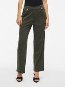 Vila Pantalon VICLUA HW WIDE BUTTON PANTS- NOOS