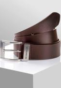 Tom Tailor Leren riem TTTOM 4 cm brede herenriem, casual en jeanslook ...