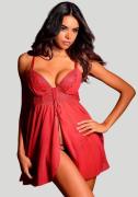 Lascana Negligé met push-up en voorknopsluiting, sexy lingerie, verlei...