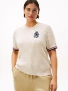 Tommy Hilfiger Curve Gebreide trui CRV CO CABLE FINE GG GPC SS SWT