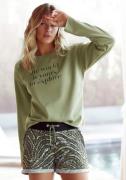 Lascana Sweatshirt met statement print, loungewear