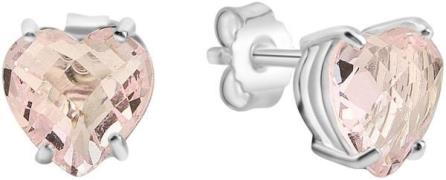 Firetti Paar oorstekers Sieraad cadeau zilver 925 oorbellen hart