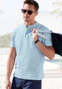 John Devin Poloshirt Met opstaande kraag Regular-Fit, van katoen-piqué