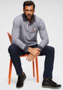 Man's World Poloshirt met lange mouwen Lange mouwen, gemêleerde look, ...