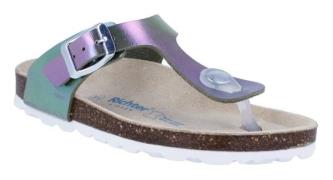 Richter Teenslippers Bio WMS: breed Muiltje met kleurrijk verloop, maa...