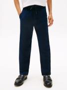 Tommy Hilfiger Geweven broek LINEN VISCOSE PANT met koord, logo borduu...