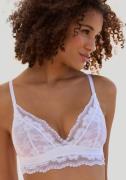 Lascana Bralette-bh zonder beugel van elastische jacquardkant, sexy li...