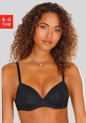 Vivance Push-up-bh met beugel van delicate kant in bloemige uitstralin...