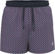 bugatti Zwemshort Janus Alloverprint, logo-borduursel linker been