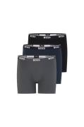 BOSS Lange boxershort met logoband (Set van 3)