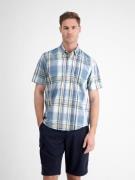 Lerros Overhemd met korte mouwen LERROS geruit overhemd in zomerse str...