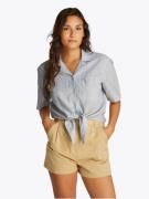 TOMMY JEANS T-shirt TJW CRP LINEN SS SHIRT met borstzak, logo-borduurs...