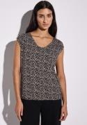 STREET ONE Shirttop met grafisch patroon en v-hals