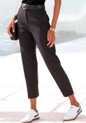 Lascana Pantalon in 7/8-lengte, elegante geplooide broek met zakken, b...